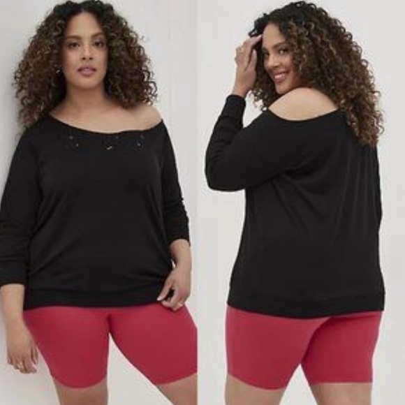 Torrid off shoulder sweat shirt 4x - Picture 1 of 7
